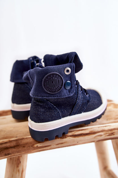 Kinder-High-Top-Sneaker Navy Tobby