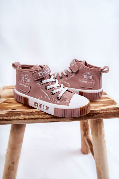 Children's High-top Sneakers BIG STAR Pink