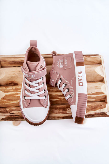 Children's High-top Sneakers BIG STAR Pink