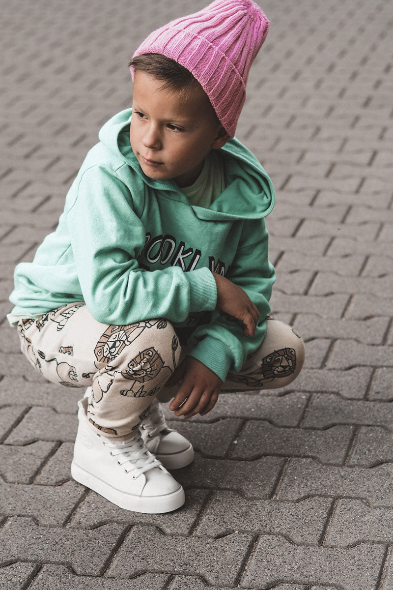 Hohe Kinder-Sneaker mit Reißverschluss Big Star Weiß