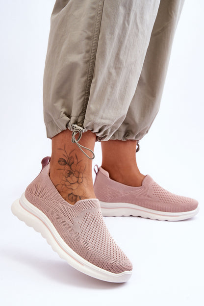Women's Textile Slip-on Sneakers Pink Adiora-3