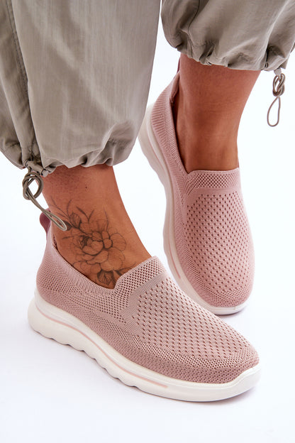 Women's Textile Slip-on Sneakers Pink Adiora-4