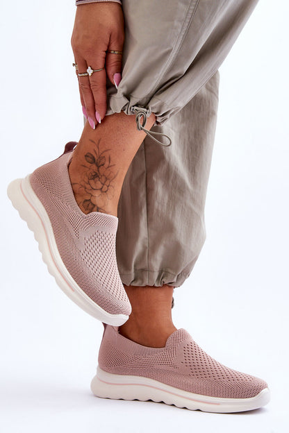 Women's Textile Slip-on Sneakers Pink Adiora-1