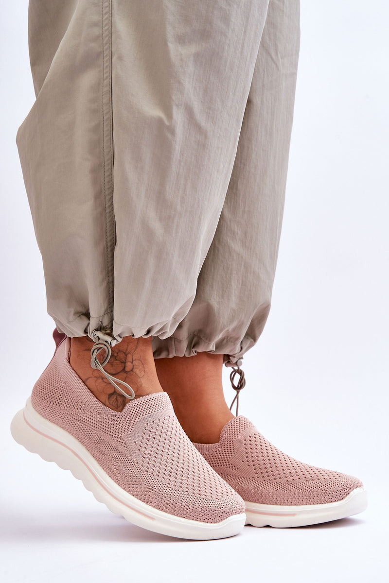 Women's Textile Slip-on Sneakers Pink Adiora-6
