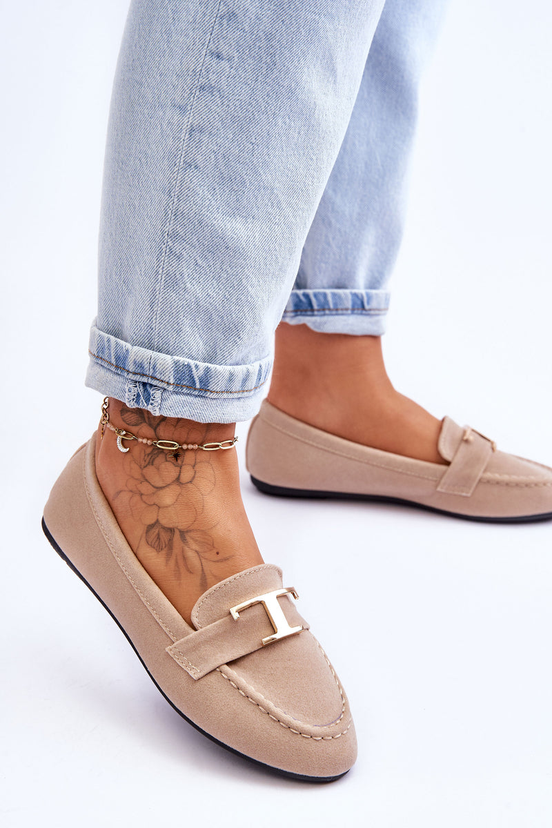 Classic Slip On Loafers Light beige Carly-2