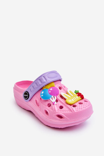 Children's Foam Lightweight Crocs Sandals Pink Sweets-0