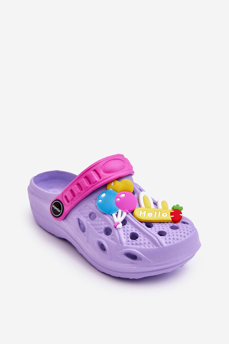 Children's Foam Lightweight Crocs Sandals Violet Sweets-0