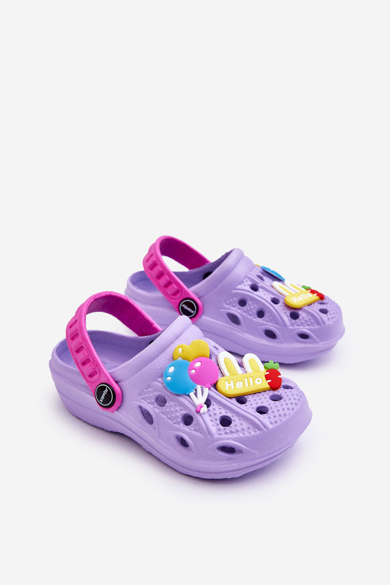 Children's Foam Lightweight Crocs Sandals Violet Sweets-2