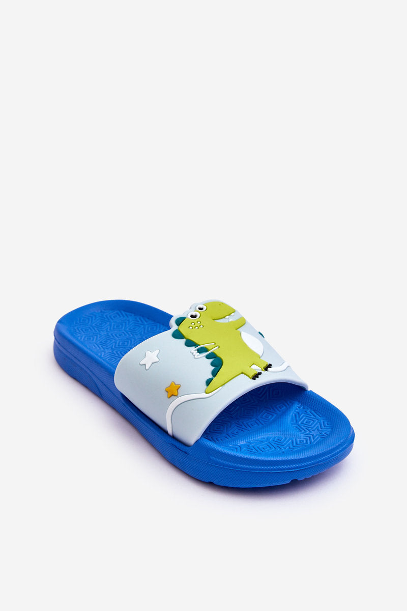 Children's Dinosaur T-Rex Slides Dark blue Bernis-2