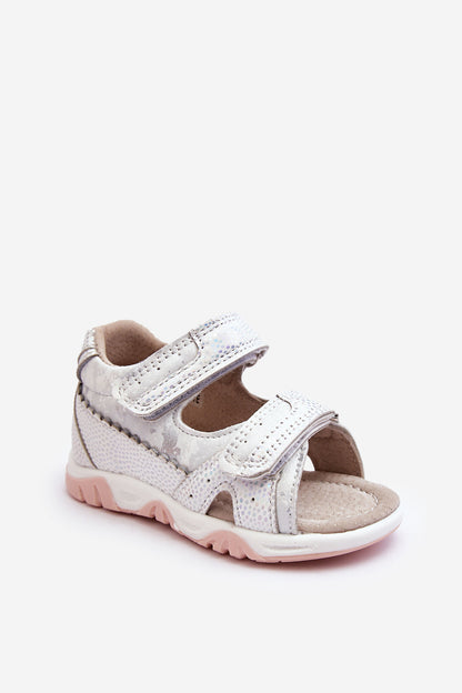 Child Comfortable Sandals with Velcro White Alaska-0