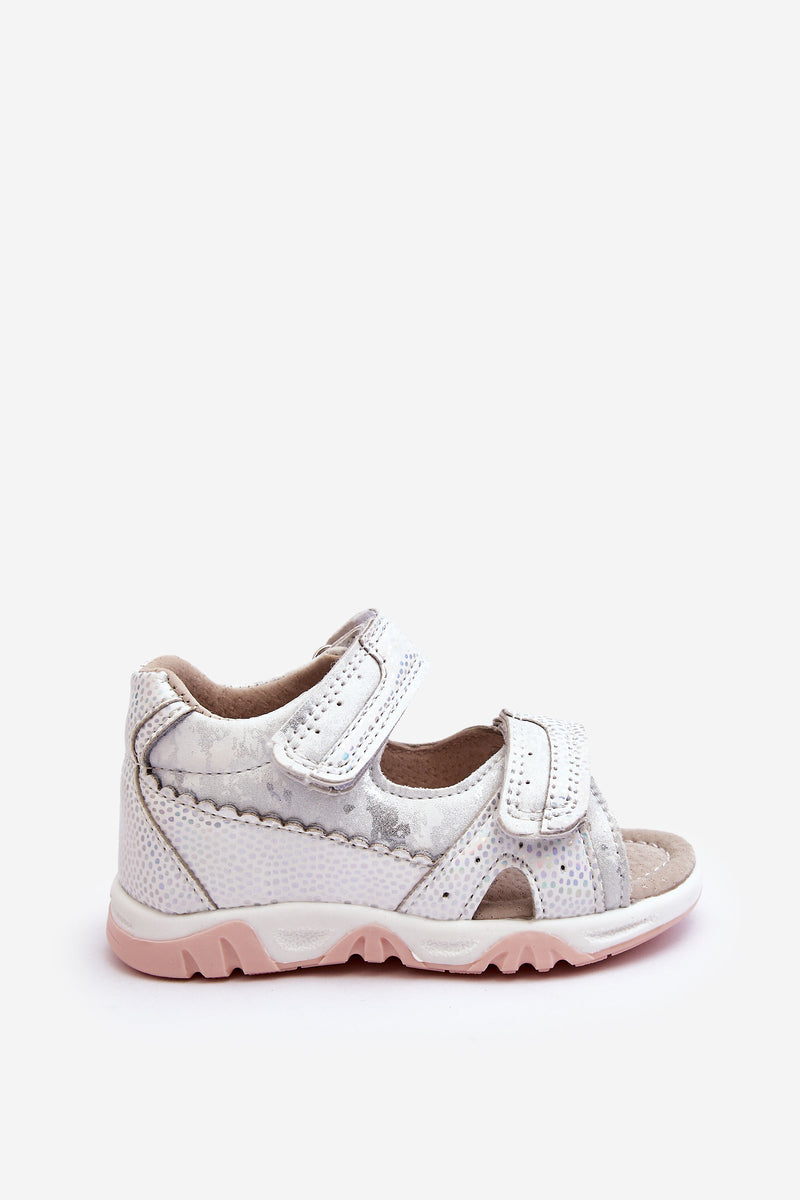 Child Comfortable Sandals with Velcro White Alaska-2