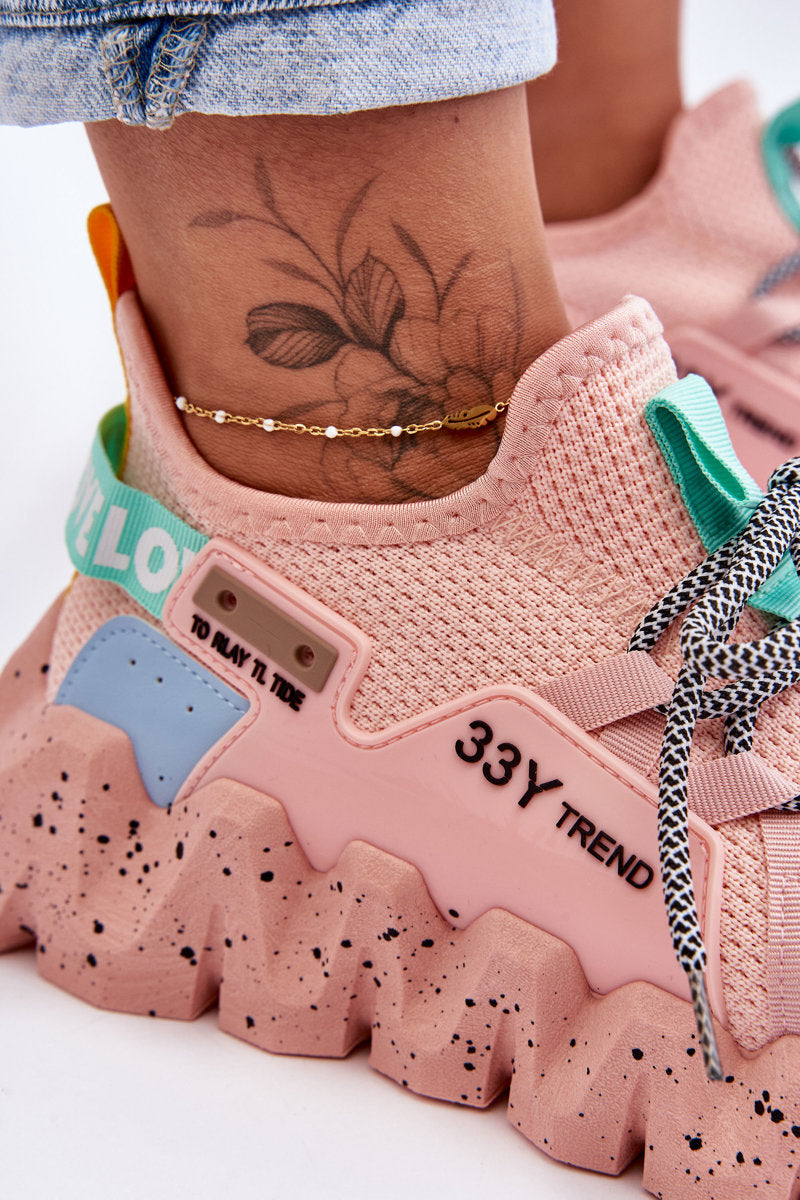 Slip-on Trendy Sneakers Light pink Evolution-8