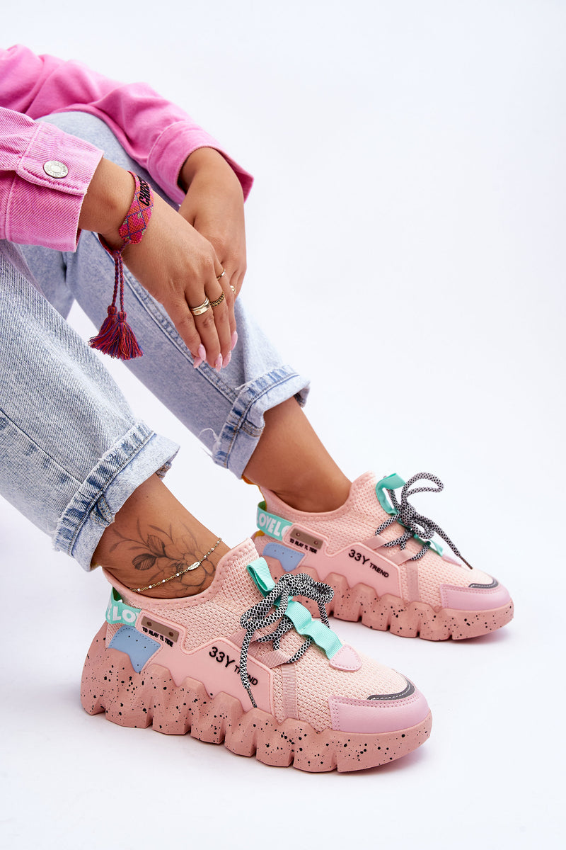Slip-on Trendy Sneakers Light pink Evolution-6