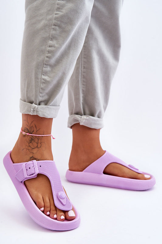 Women's Foam Slippers Purple Apolla-0